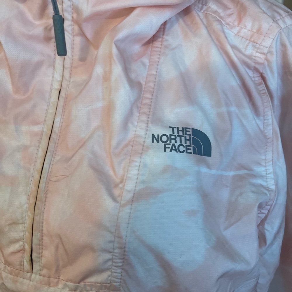 The North Face Fanorak Windwall pink tie dye pullover 1/4 zip windbreaker Size S - Picture 3 of 12